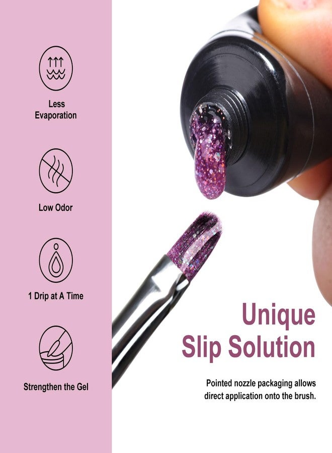 MEET ACROSS Poly Nail Gel 10Pcs Nail Extension Gel Set and Nail Extension Starter Kit for Beginners Nail Art DIY Home Gifts for Women (SET-7, 10pcs) - Image 5
